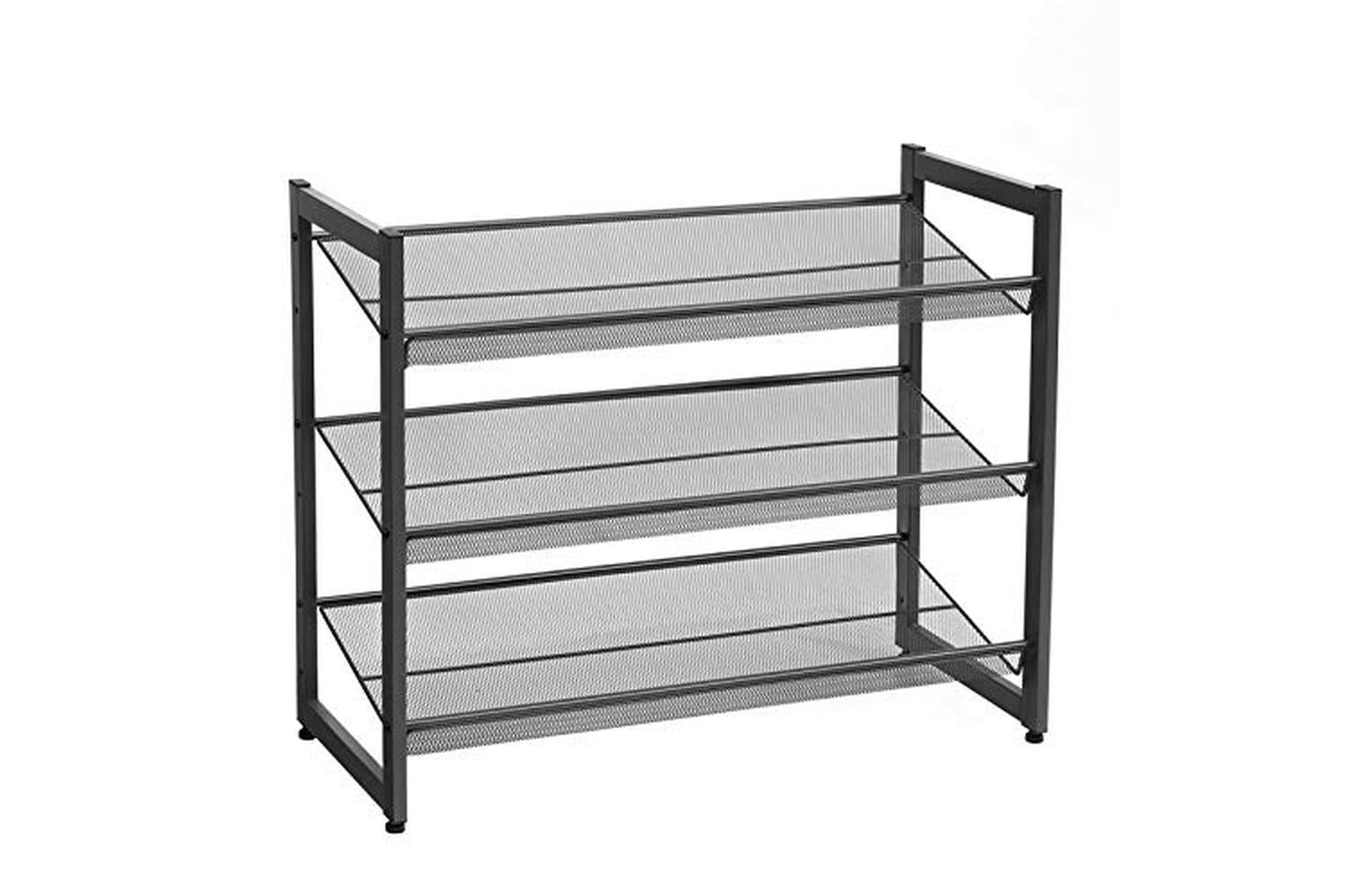 Songmics 3-Tier Shoe Rack | Black