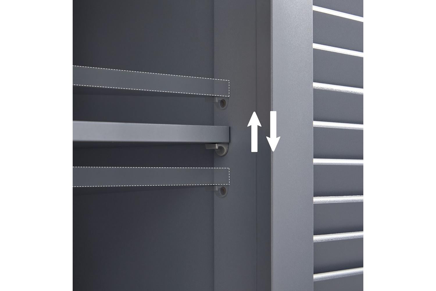 Vasagle Bbc040g01 Chic Grey Floor Cabinet - Versatile Storage And Organisation Furniture With Easy Assembly-5