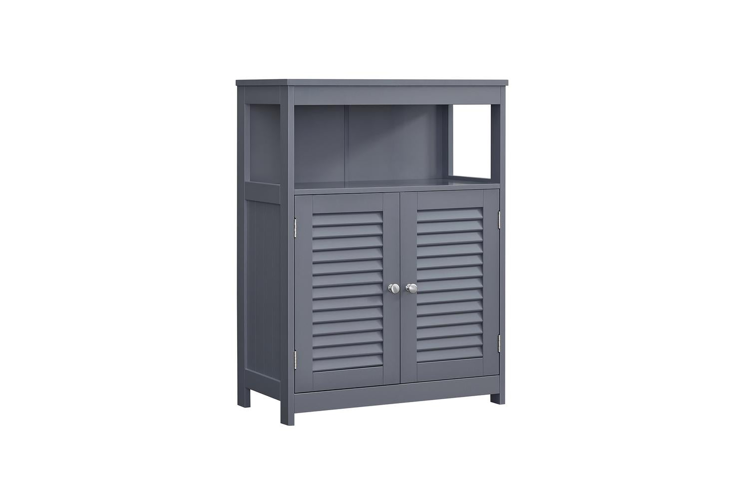 Vasagle Grey Floor Cabinet For Diy Bathroom Storage And Organisation