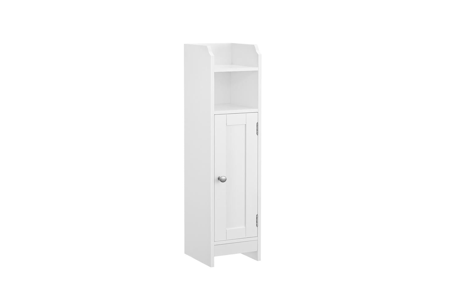 Vasagle Bbc320p36 Elegantly Designed White Wall Cabinet With Compact Design, Adjustable Shelves And Easy Assembly
