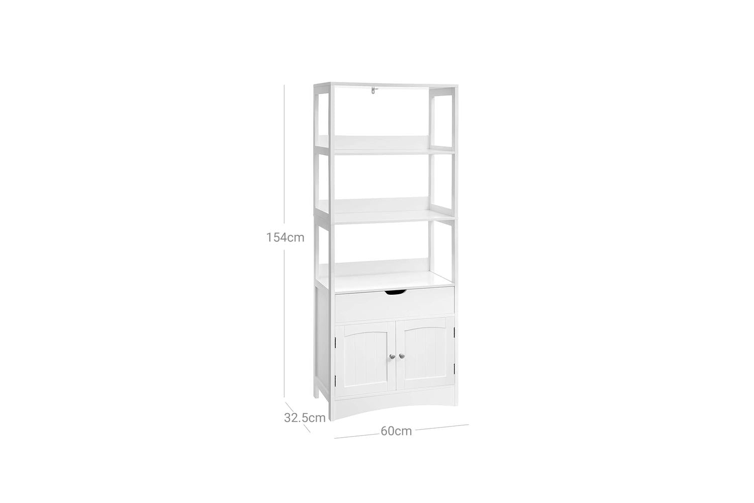 Vasagle Bbc67wt Versatile Floor Cabinet For Optimal Bathroom Organisation-6