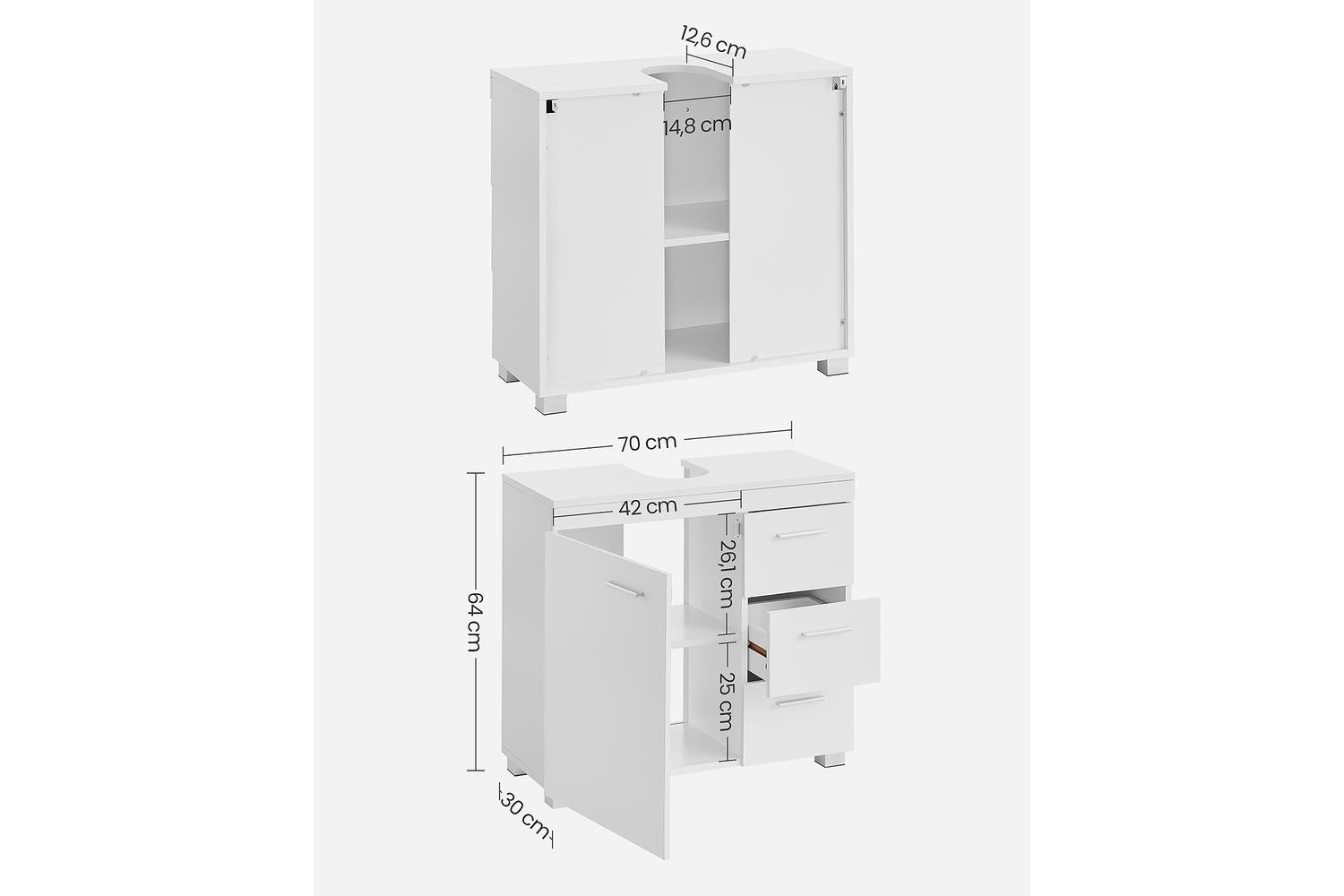 Songmics Bcb083n02 Bathroom Shelf: Stylish Storage And Organization For Irish Homes-4