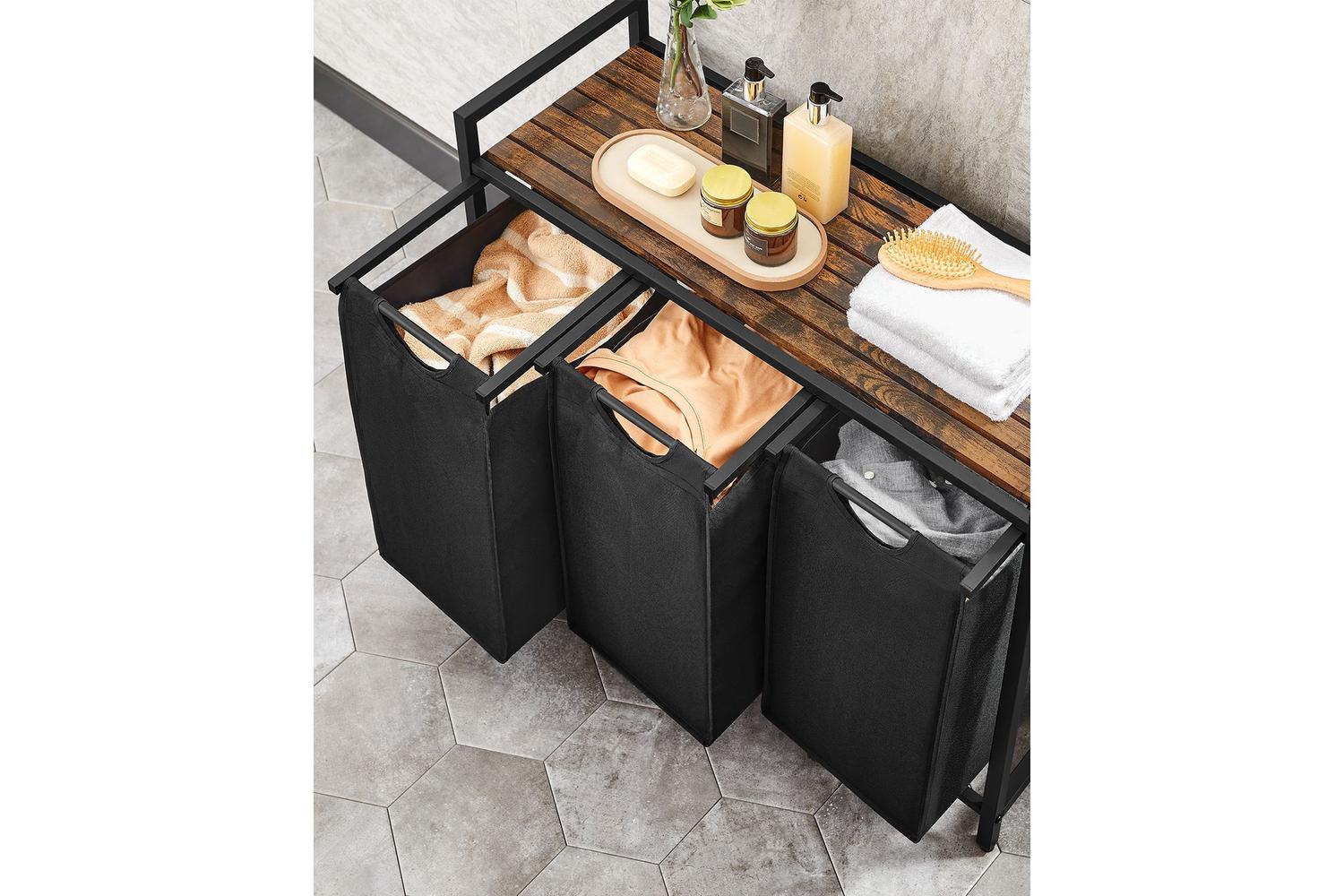 Vasagle Blh401b01- Highly Adaptable 4-compartment Laundry Basket-3