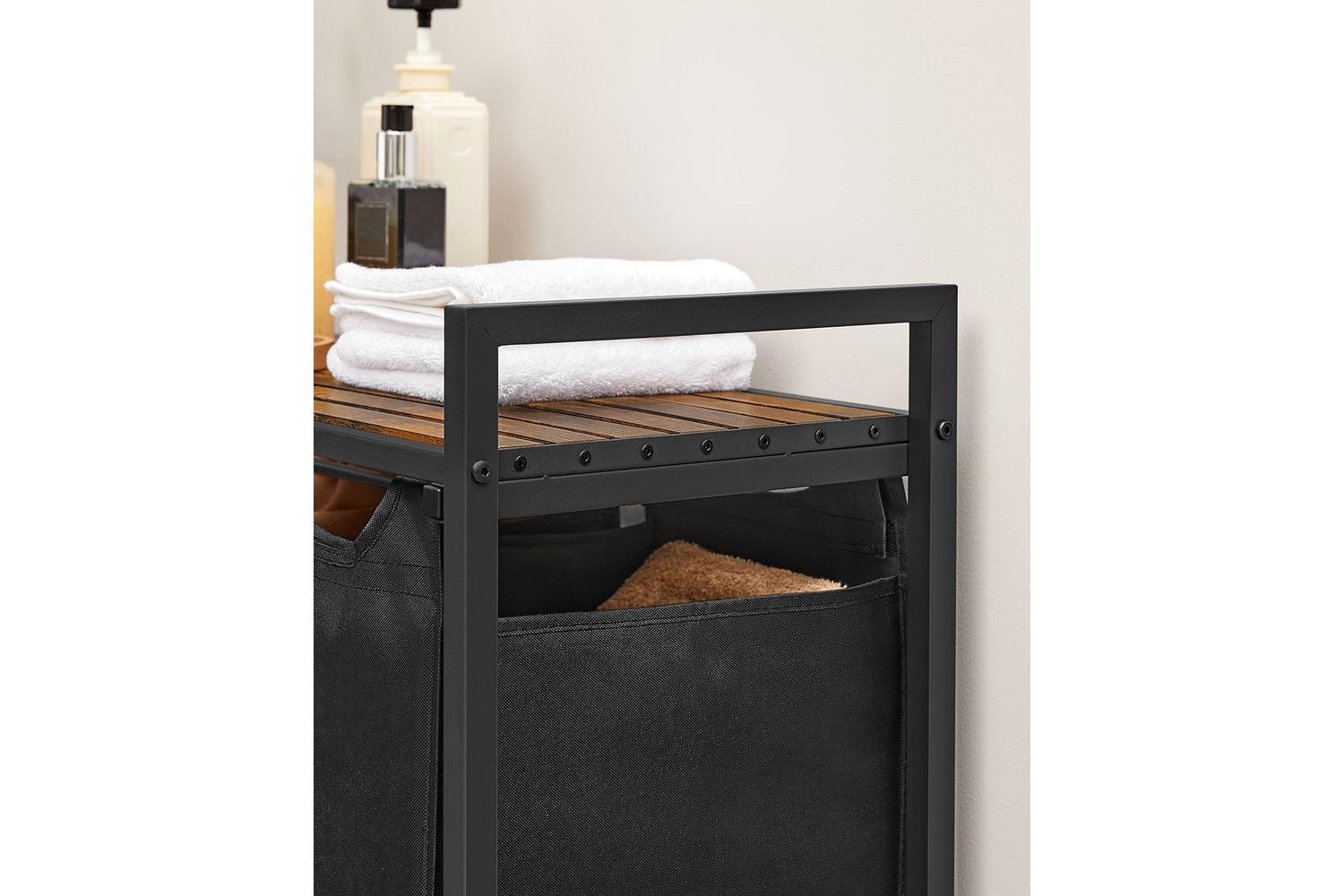 Vasagle Blh401w01 - Hardy Diy Laundry Basket With Easy Assembly-5