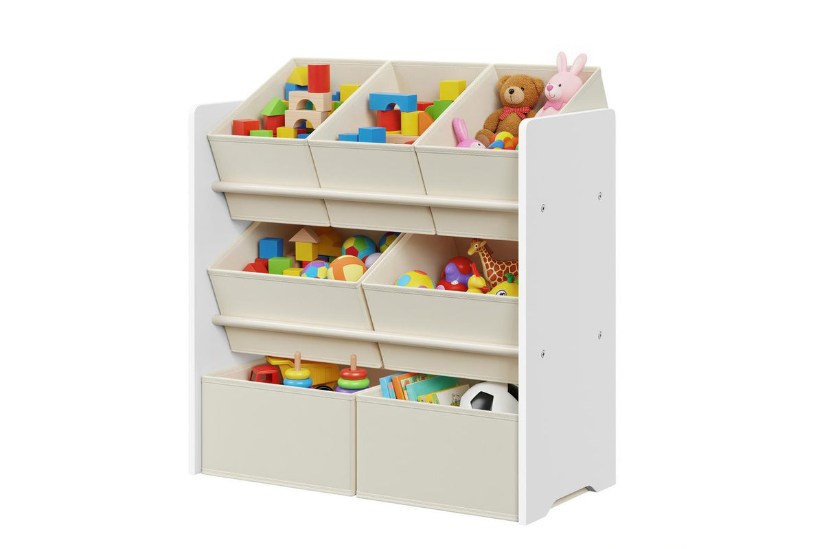 Songmics Childrens Shelf | Book And Toy Shelf | Non-woven Fabric | 29.5 X 62.5 X 60 Cm-2