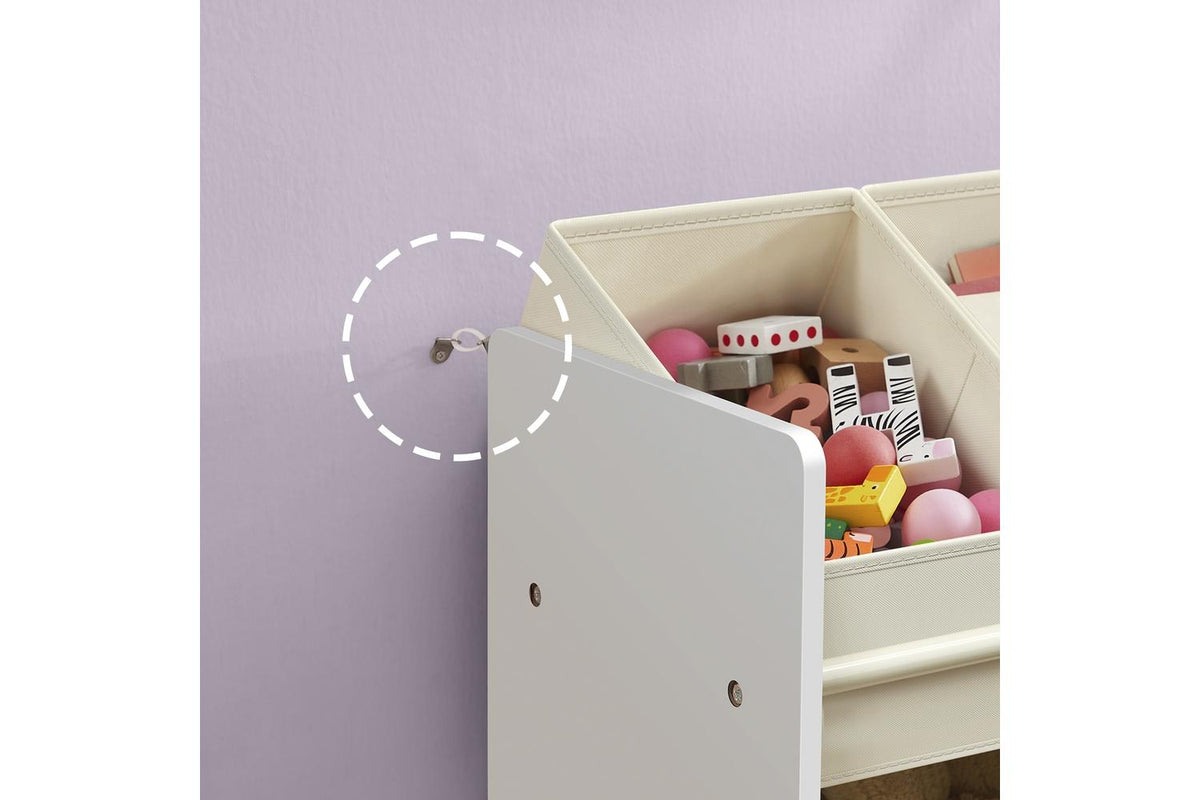 Songmics Childrens Shelf | Book And Toy Shelf | Non-woven Fabric | 29.5 X 62.5 X 60 Cm-7
