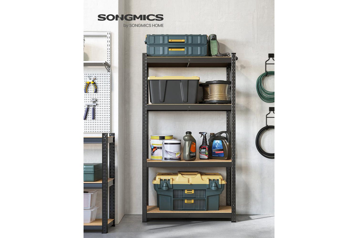 4-tier Shelving Unit | Steel Shelving Unit For Storage | 40 X 80 X 160 Cm-2