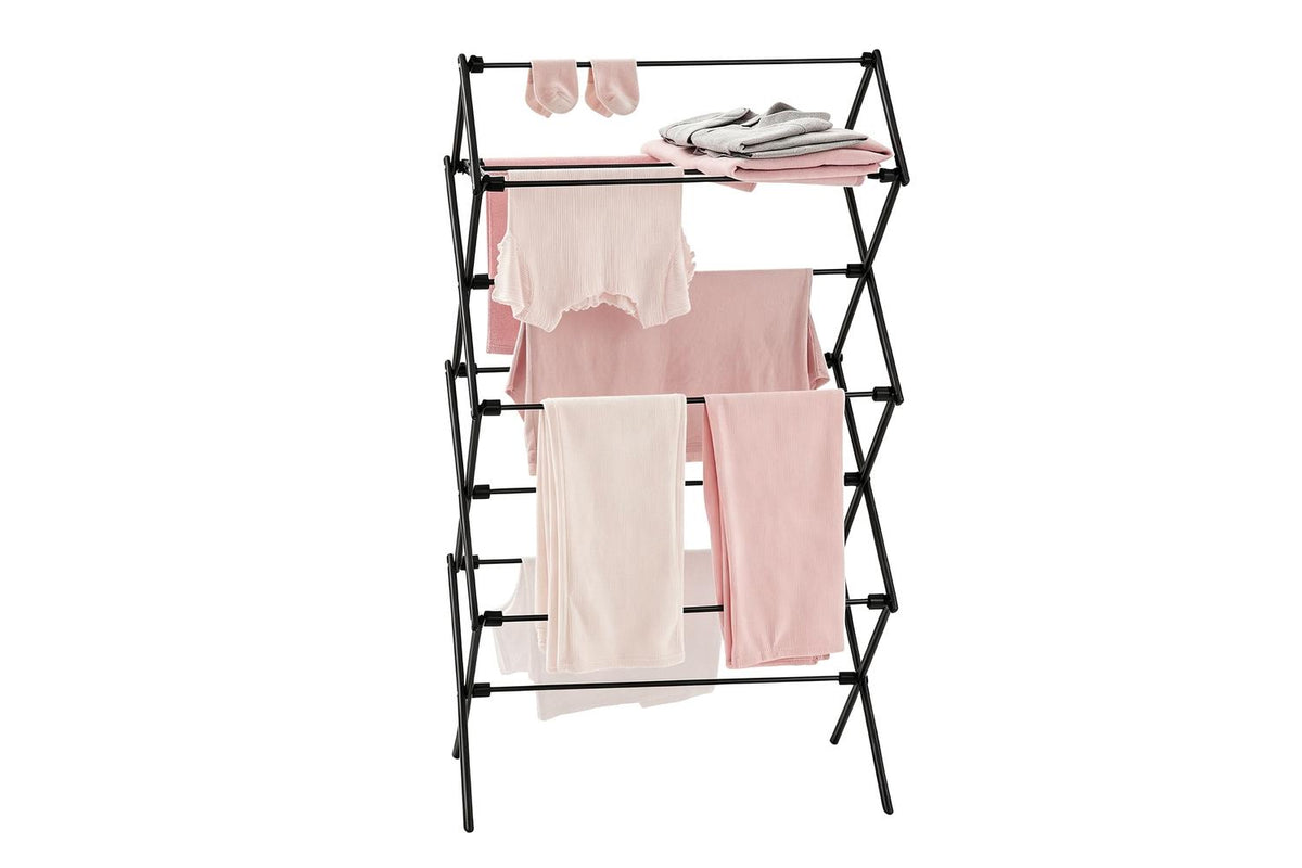 Laundry Drying Rack | Clothes Airer | Steel | Foldable | Black-2