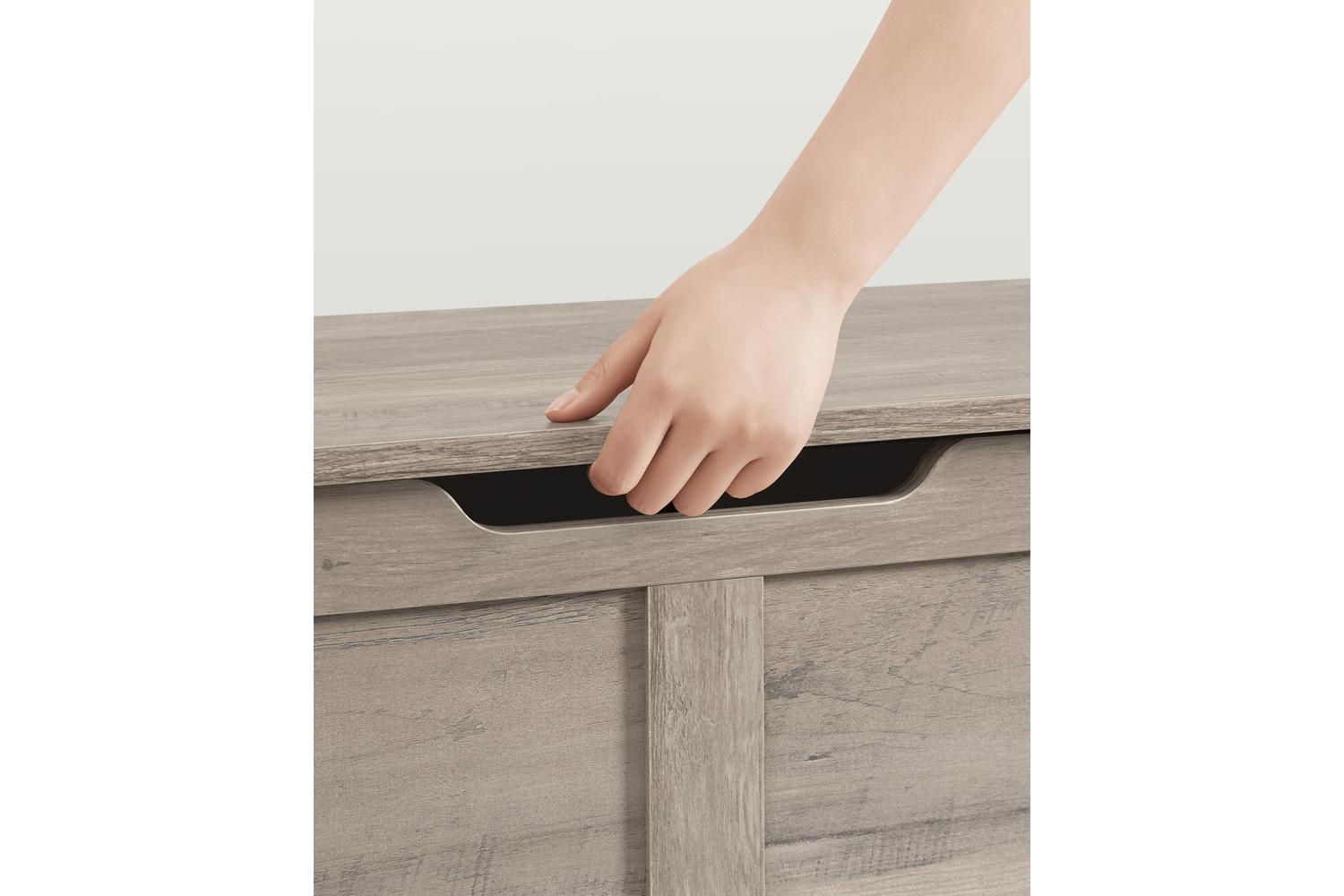 Wooden Ottoman Storage Box | Wood | 100 x 40 x 46.4 cm-8