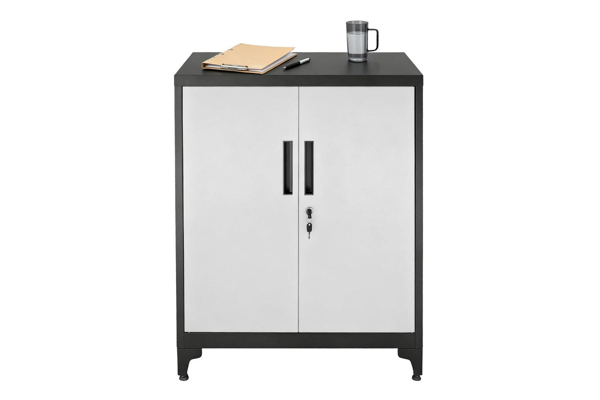Songmics File Cabinet | Multipurpose Steel Storage Cabinet | Matte Black | 40 X 80 X 90 Cm-2