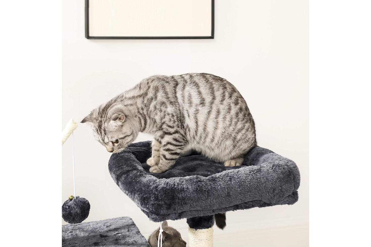 Feandrea Pct182g02 Cat Tree-- Deluxe Multi-level Scratching Playground For Cats-4