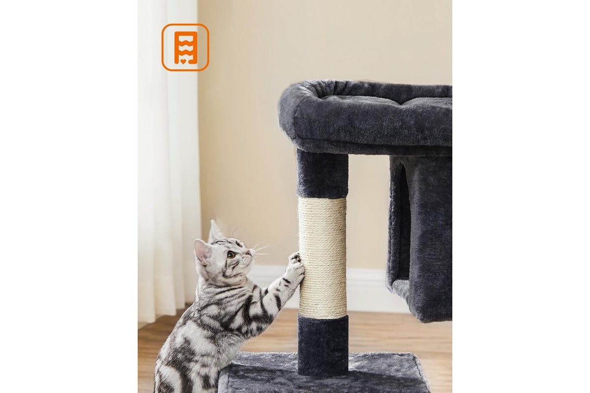 Cat Tree With Large Perch | Cat Tower | Plush And Sisal | 84 Cm-8