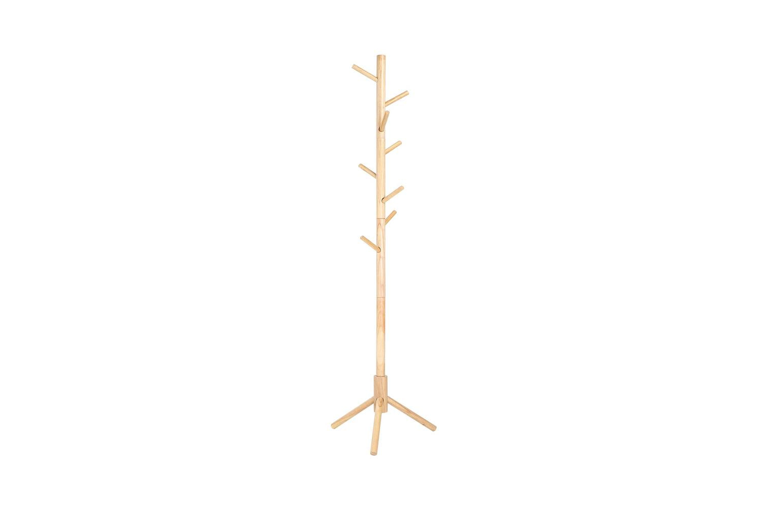Vasagle Rcr004n01 Solid Wood Coat Rack, Space-saving And Durable Design, Perfect For Homes And Small Entrances
