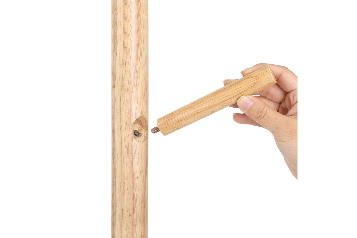 Vasagle Rcr004n01 Solid Wood Coat Rack, Space-saving And Durable Design, Perfect For Homes And Small Entrances-5