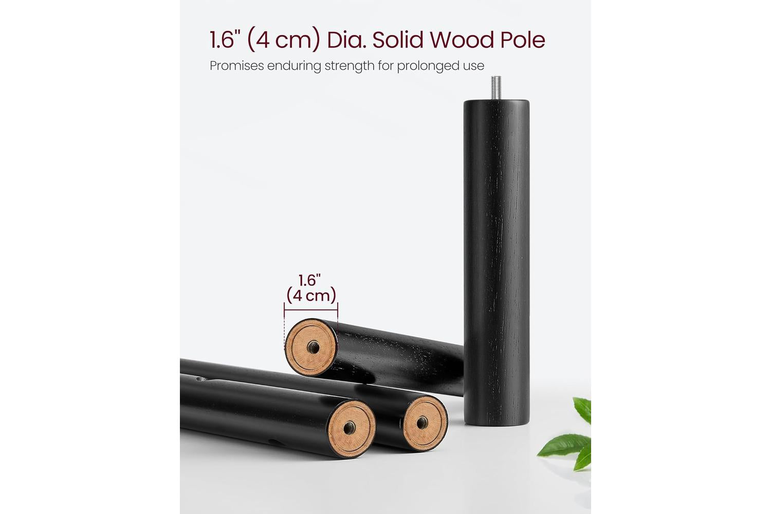 Vasagle Rcr010b01 Robust Coat Rack With Adjustable Height - Perfect Organizer For Your Belongings-3
