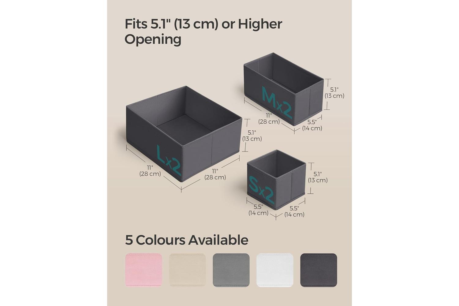 Songmics Rdz06gv1 - Practical And Stylish Drawer Organizer â€“ Perfect For Efficient Storage And Organisation-3