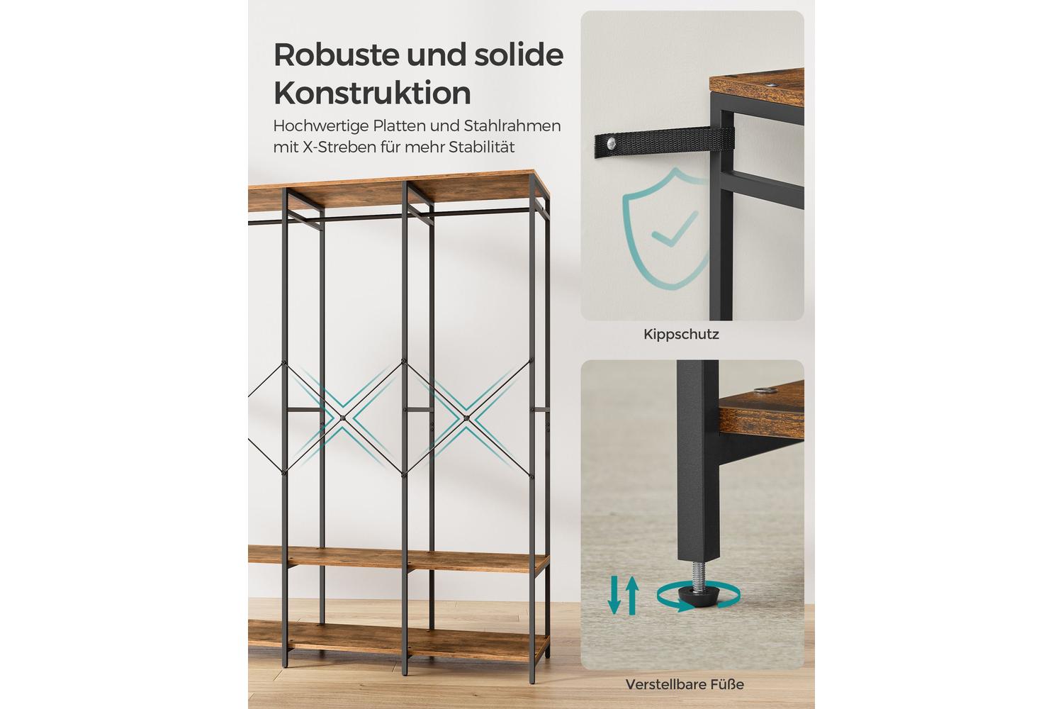 Songmics Rgr005b01 Large Capacity Wardrobe Storage And Hanging Solution-4