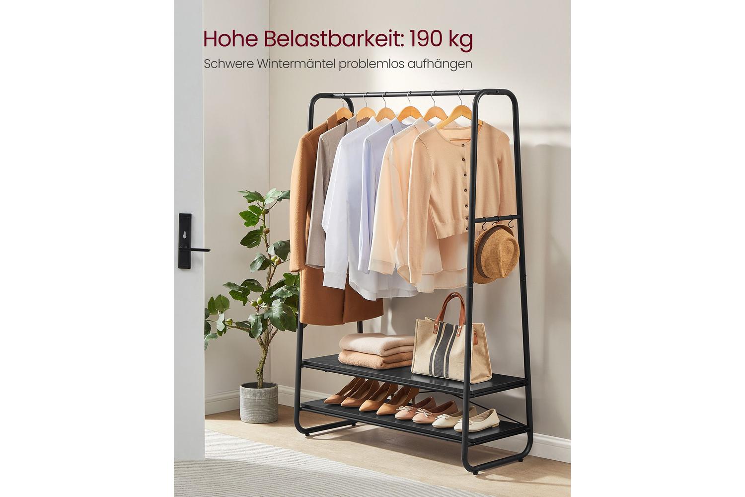 Vasagle Rgr112b03 - Stylish, High-capacity Multi-functional Garment Rack-2