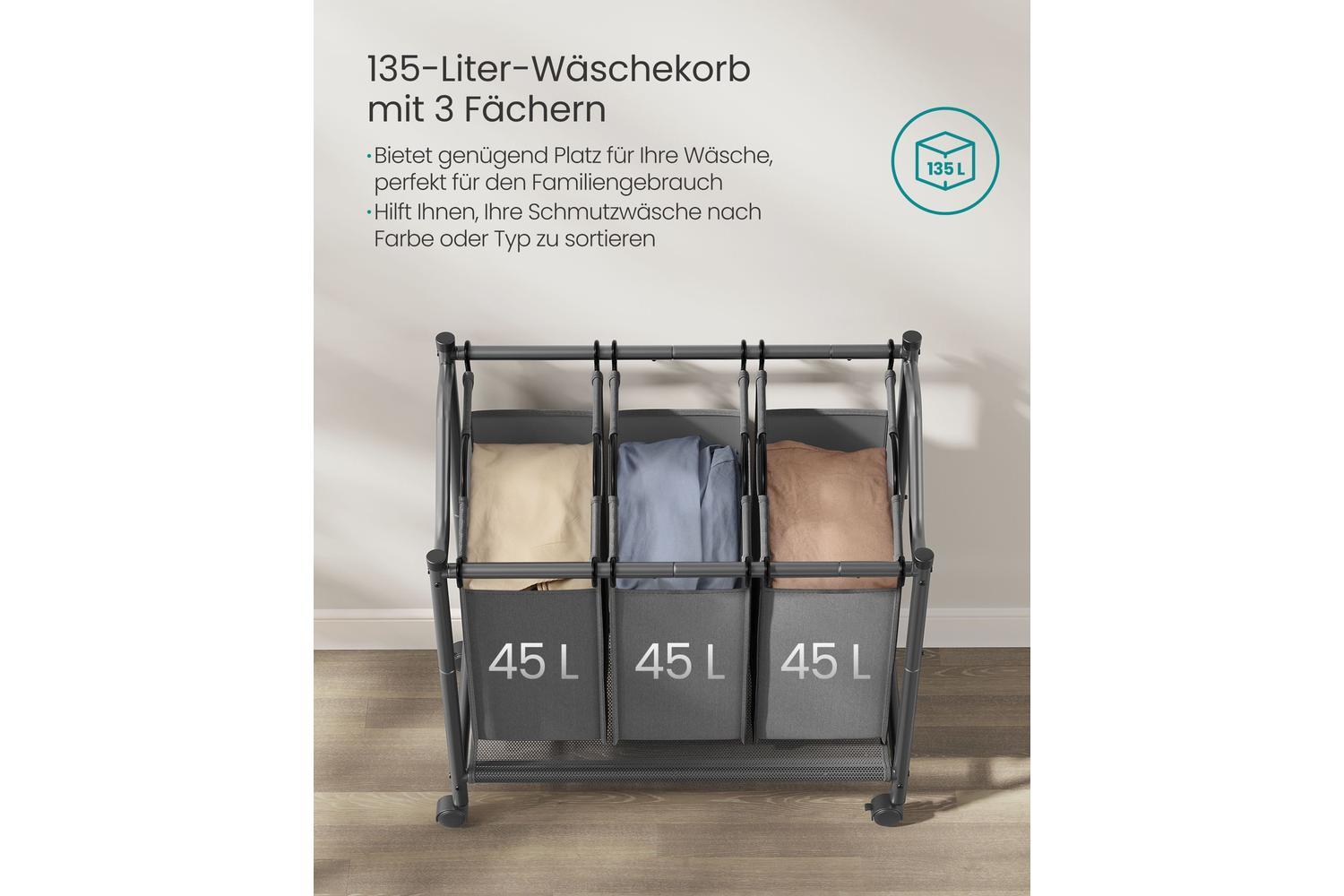 Songmics Rls102g01 Durable, High-capacity Laundry Sorter-3