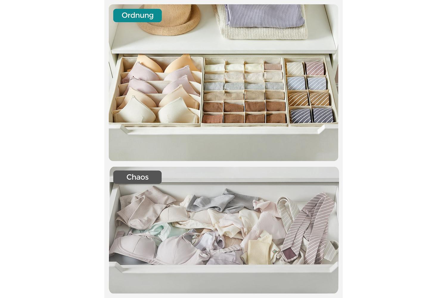 Songmics Rus008m01 - Flatbox: Versatile Underwear Drawer Organisers By Songmics-2