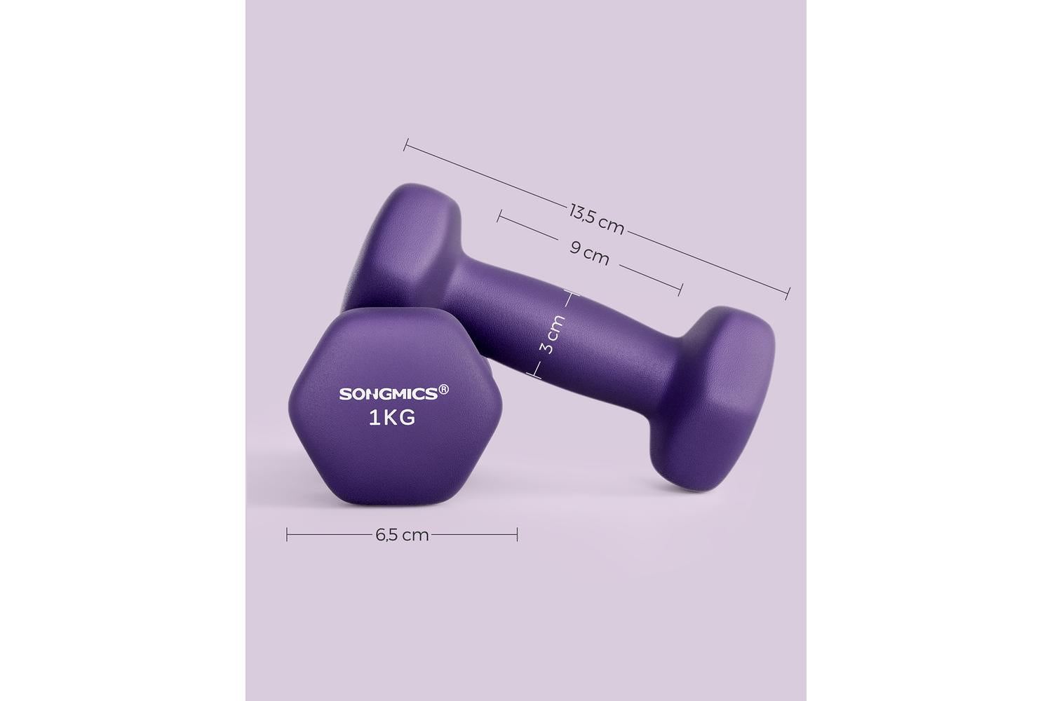 Songmics Syl902p02 - High Quality Neoprene Coated Dumbbells (2-set) For Optimized Fitness And Strength Training-6