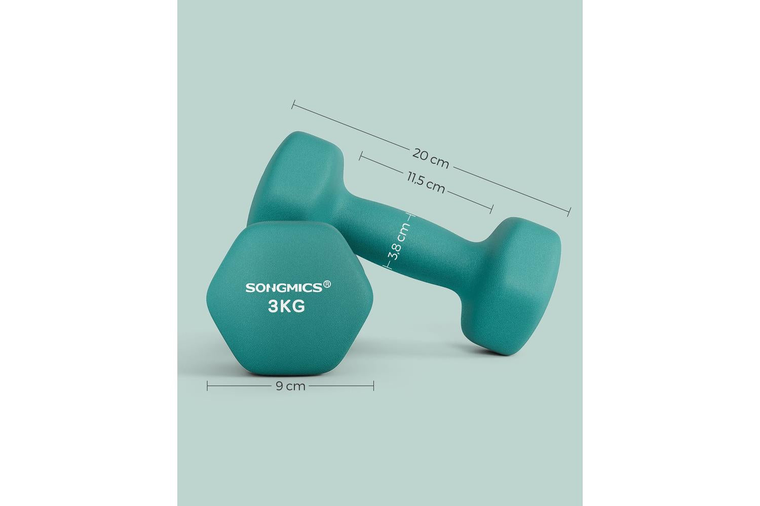 Songmics Syl906q01 â€“ High-quality Vinyl Coated Home Gym Dumbbell-6