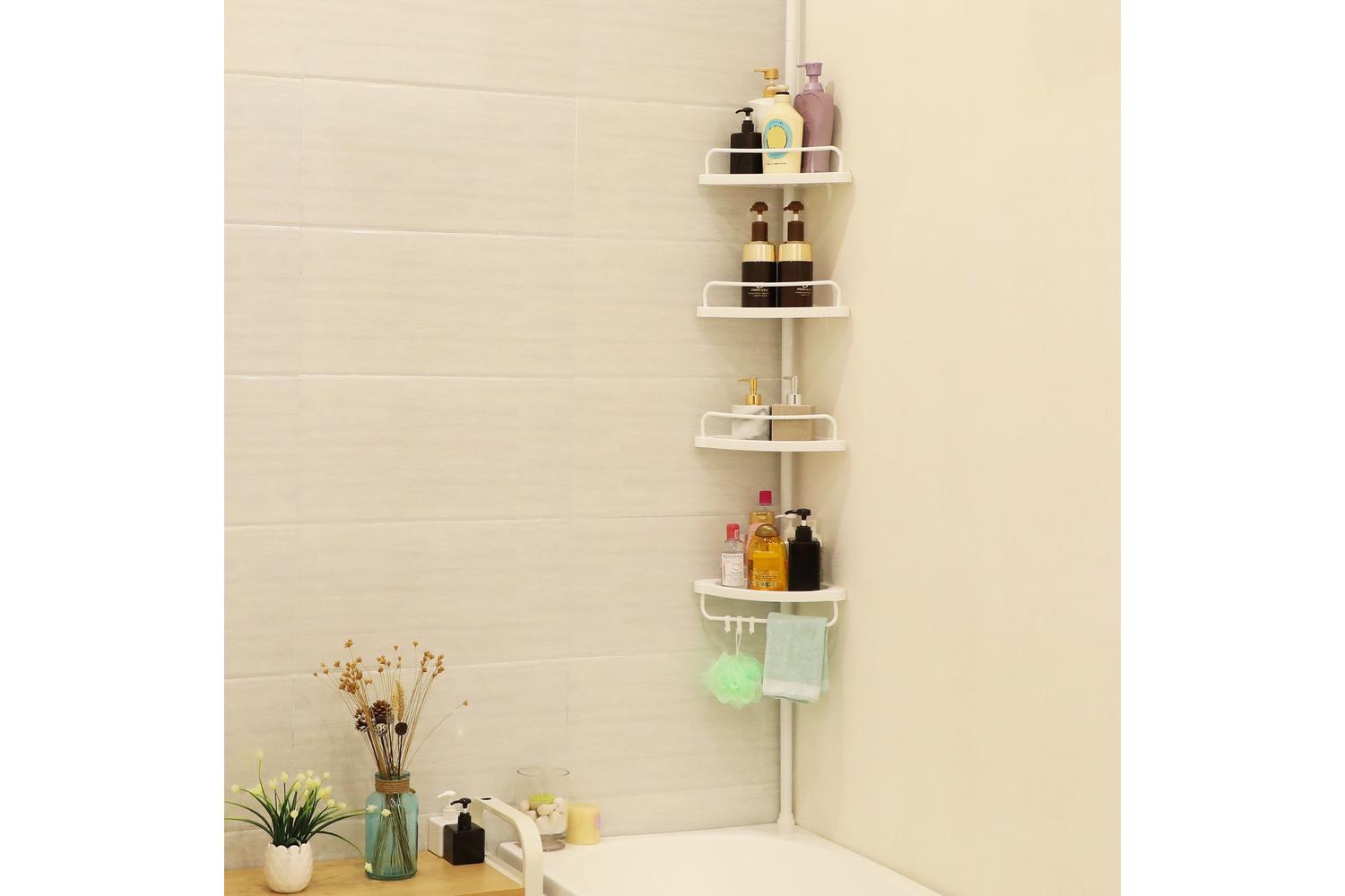 Songmics Lws081w01 Wall Shelf - Adjustable Height, Rust-resistant Decorative Cabinet & Shelving Storage â€“ Durable Diy Home Organisation-2