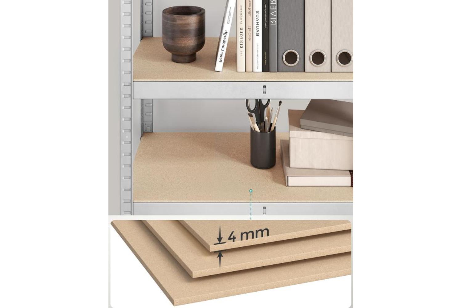 Songmics Shelving Unit | Household Storage | Mdf Steel | 160x80x40cm-5
