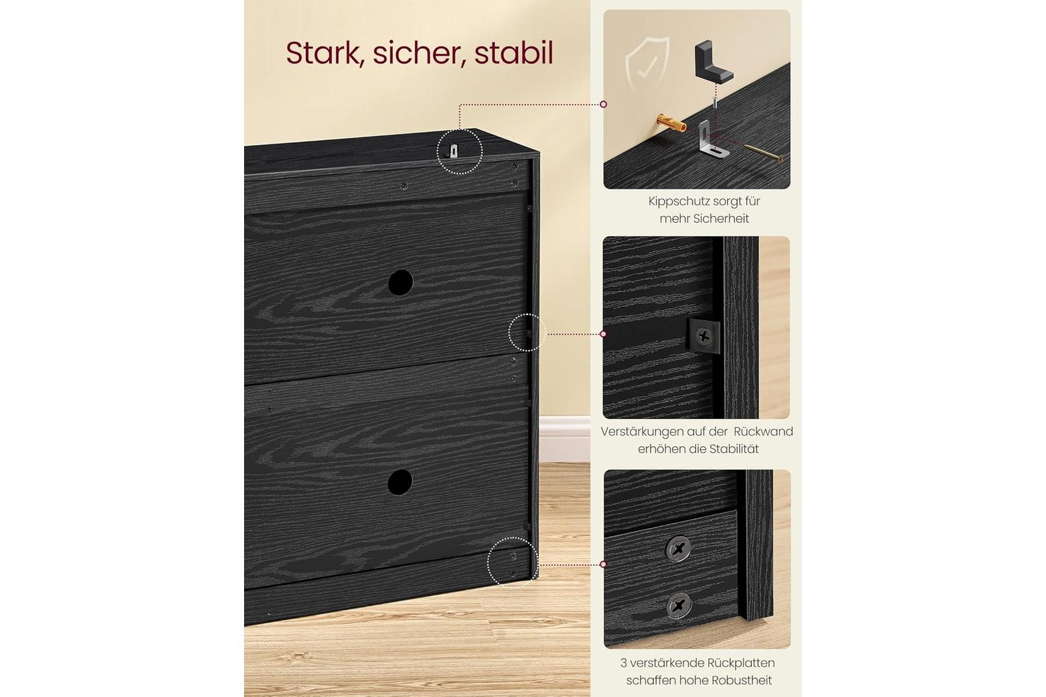 Shoe Cabinet | Shoe Storage Unit | Particleboard | 24 X 105.5 X 82.7 Cm-5