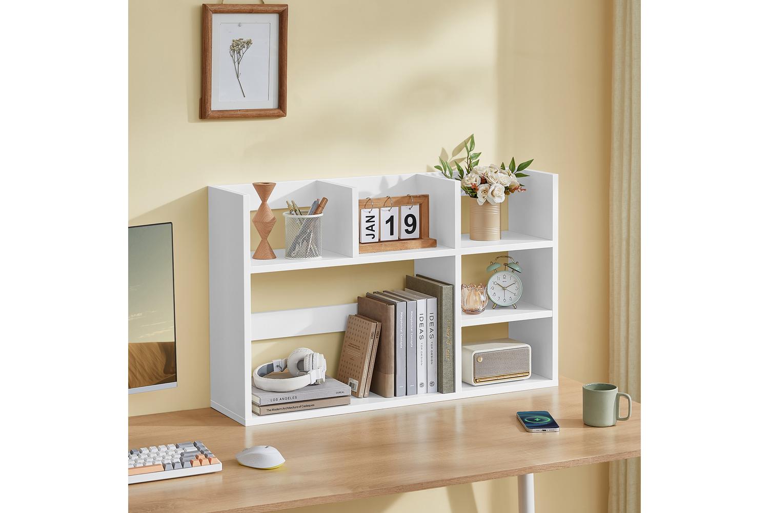 Vasagle Storage Shelf | Particleboard | White | 80 X 20 X 50 Cm-2