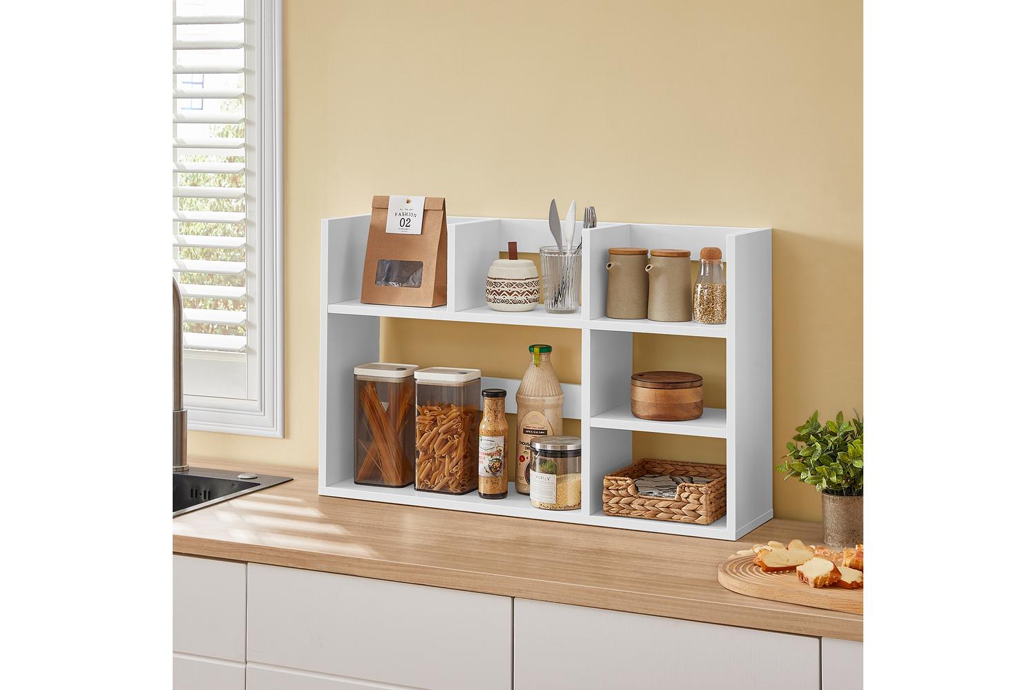 Vasagle Storage Shelf | Particleboard | White | 80 X 20 X 50 Cm-3