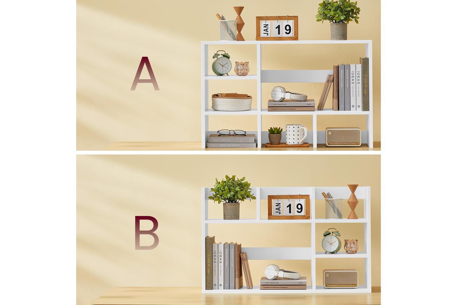 Vasagle Storage Shelf | Particleboard | White | 80 X 20 X 50 Cm-4