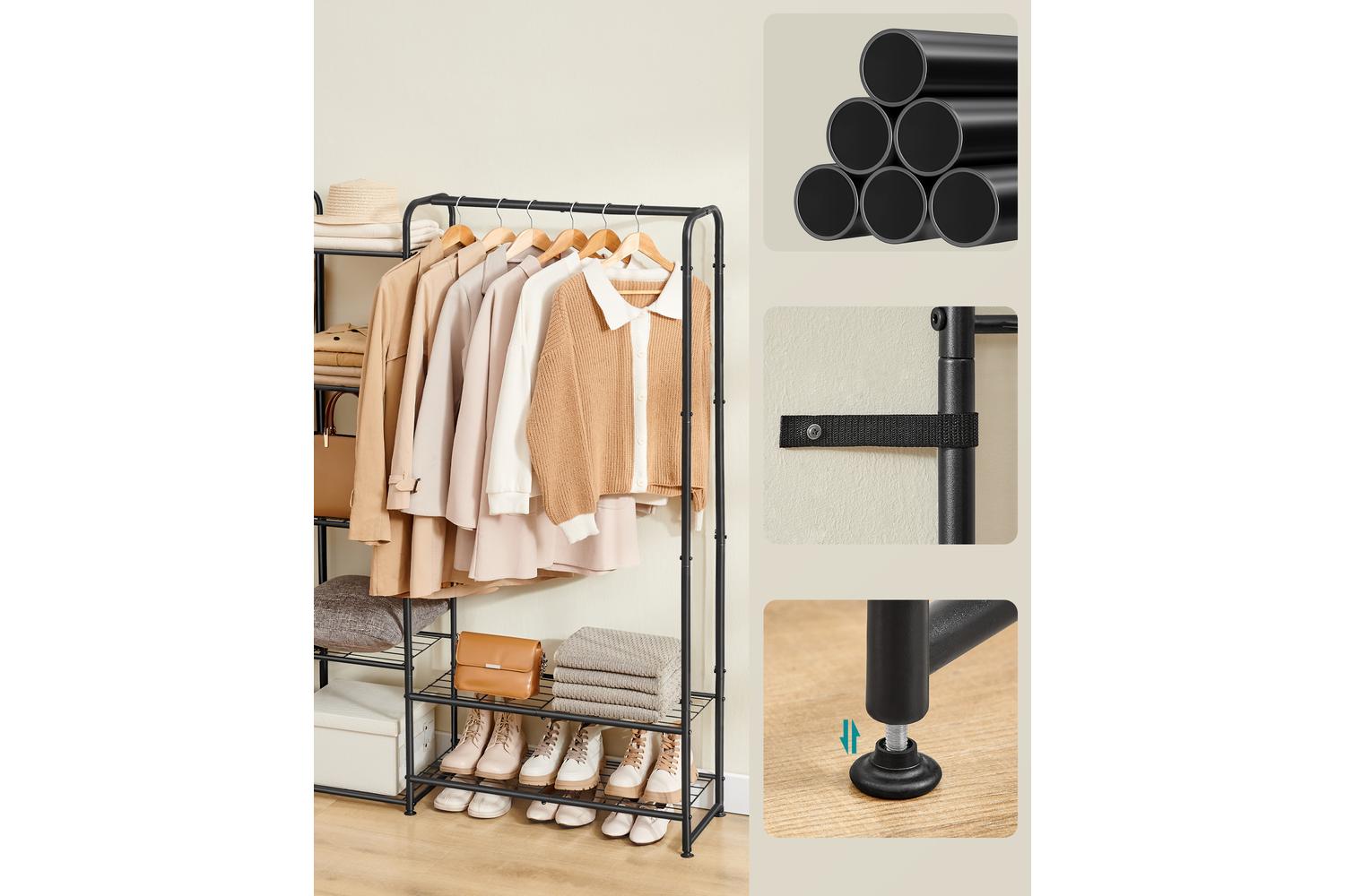 Songmics Wardrobe | Portable Closet | Steel | 183 X 158.4 Cm-2