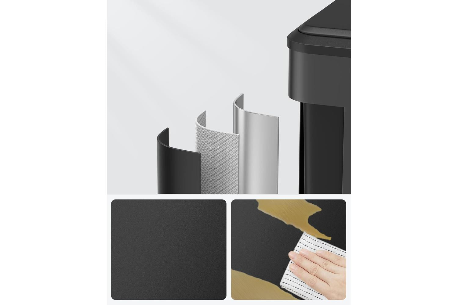 Songmics Trash Can | Stainless Steel | 2x15l-5