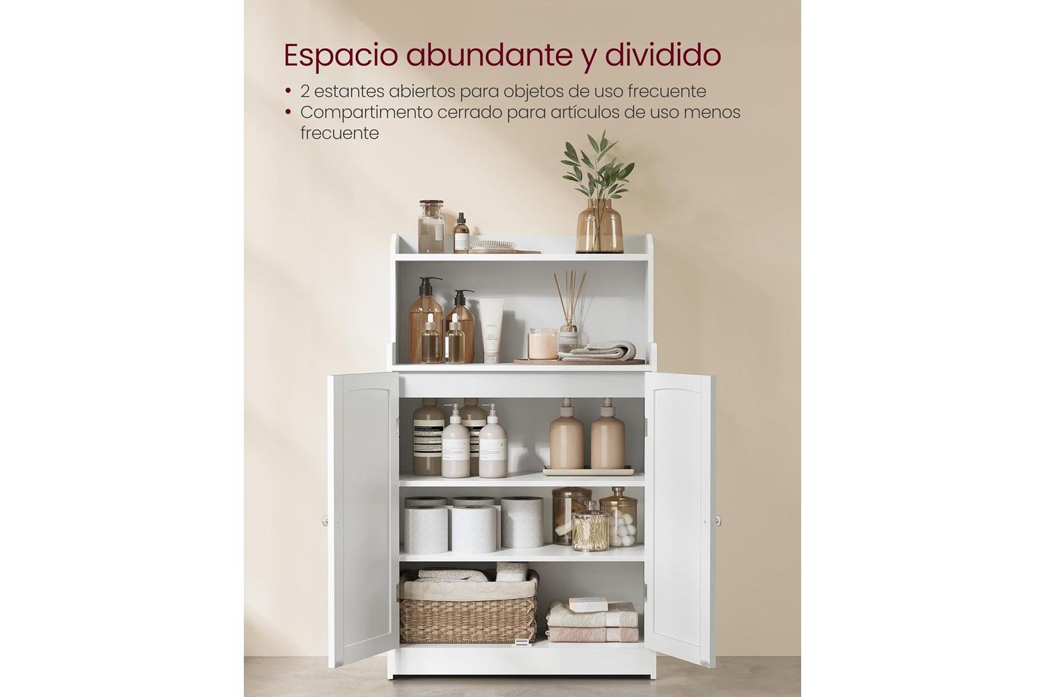 Bathroom Cabinet | Bathroom Storage | Mdf | 30 X 60 X 100 Cm-3
