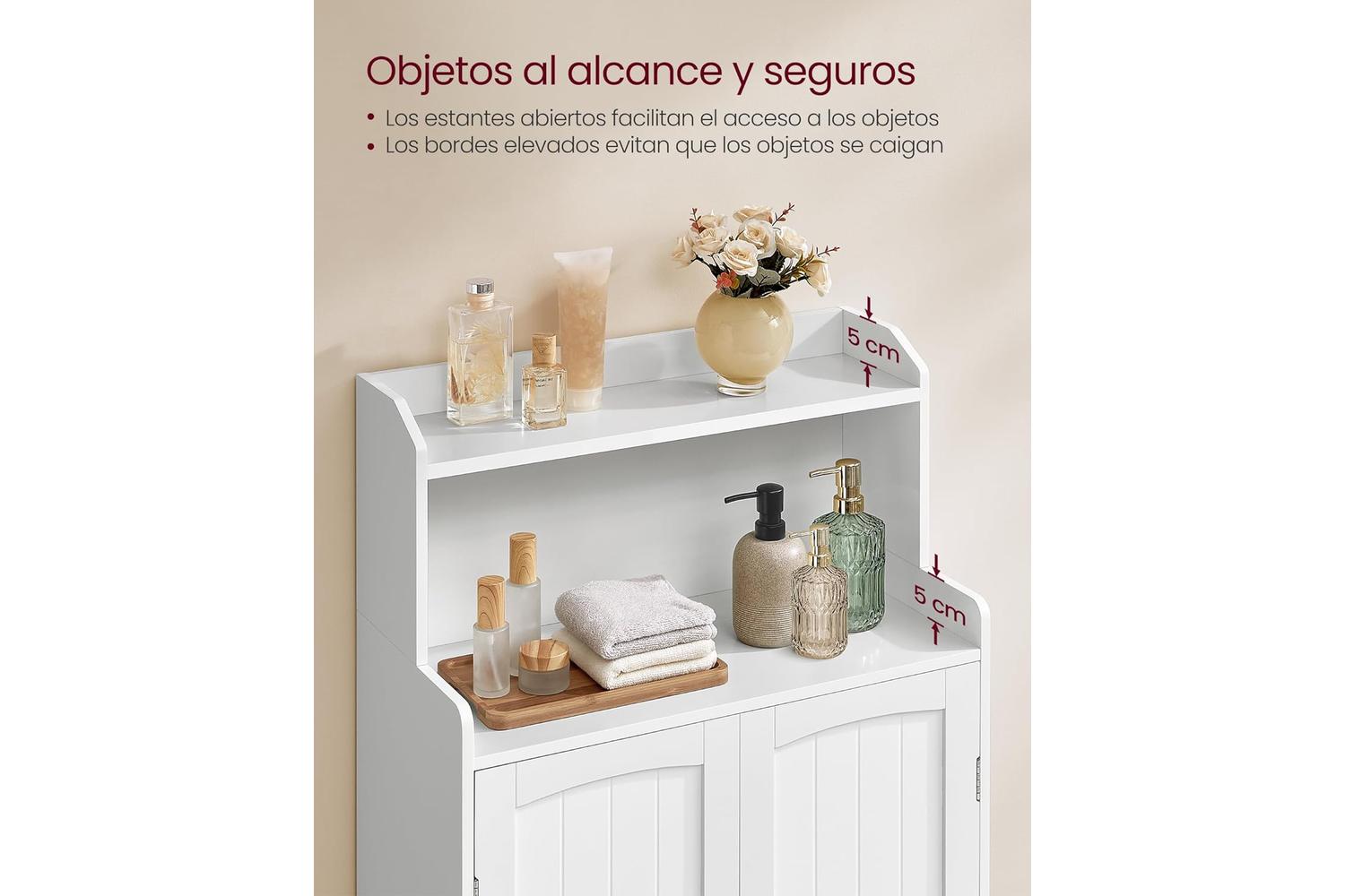 Bathroom Cabinet | Bathroom Storage | Mdf | 30 X 60 X 100 Cm-4