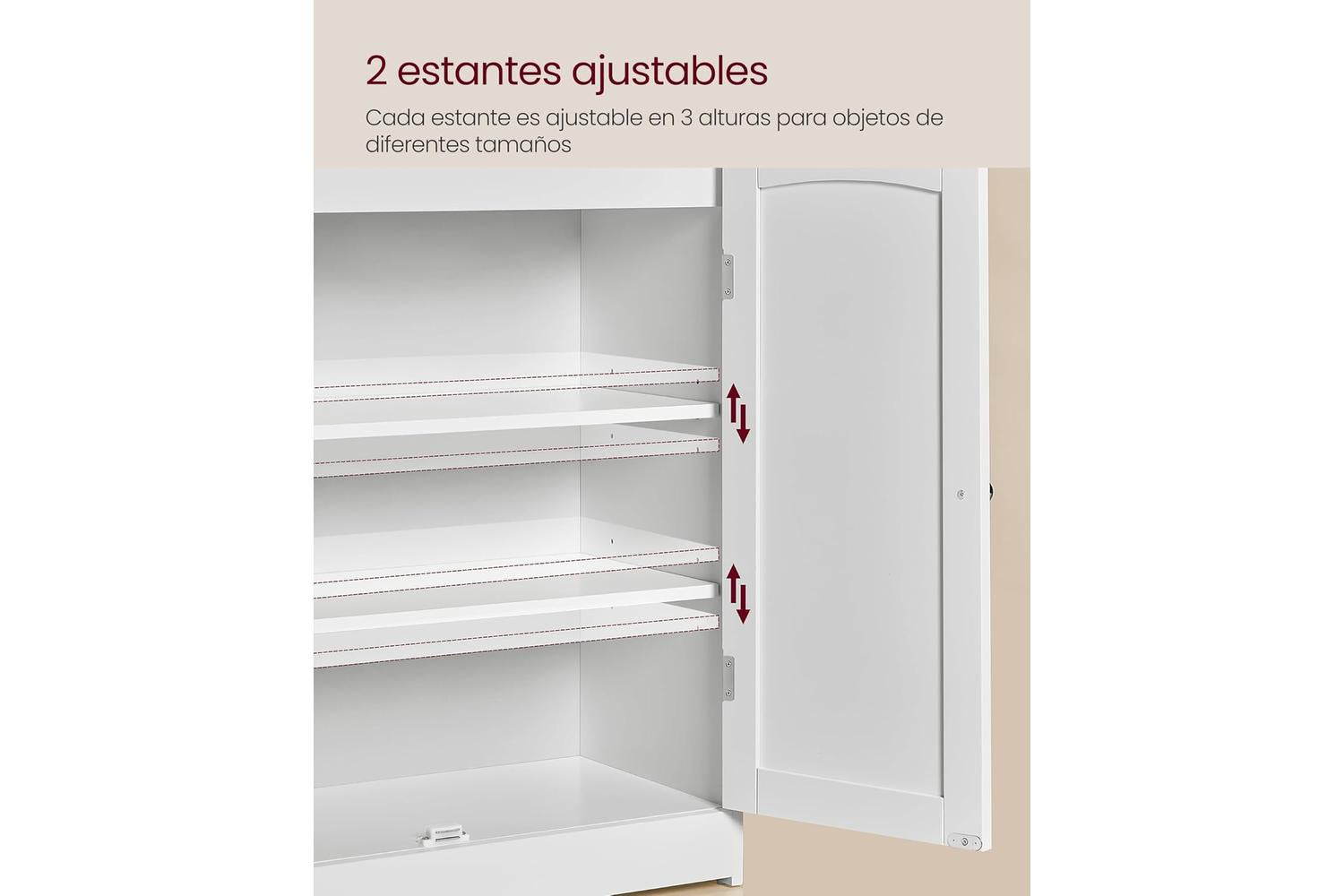 Bathroom Cabinet | Bathroom Storage | Mdf | 30 X 60 X 100 Cm-5