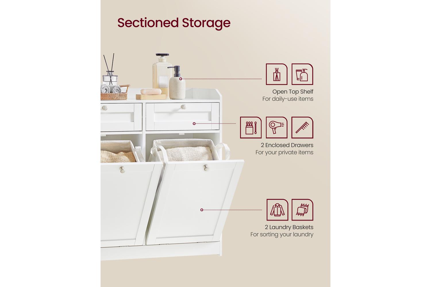 Bathroom Cabinet | Bathroom Storage | Wood Composite | Standard Size-2