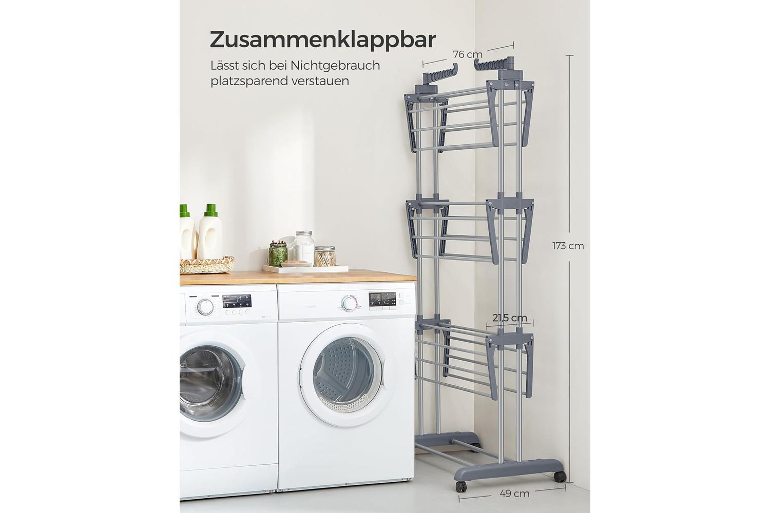 Clothes Drying Rack | Clothes Horse | Steel | Large-6