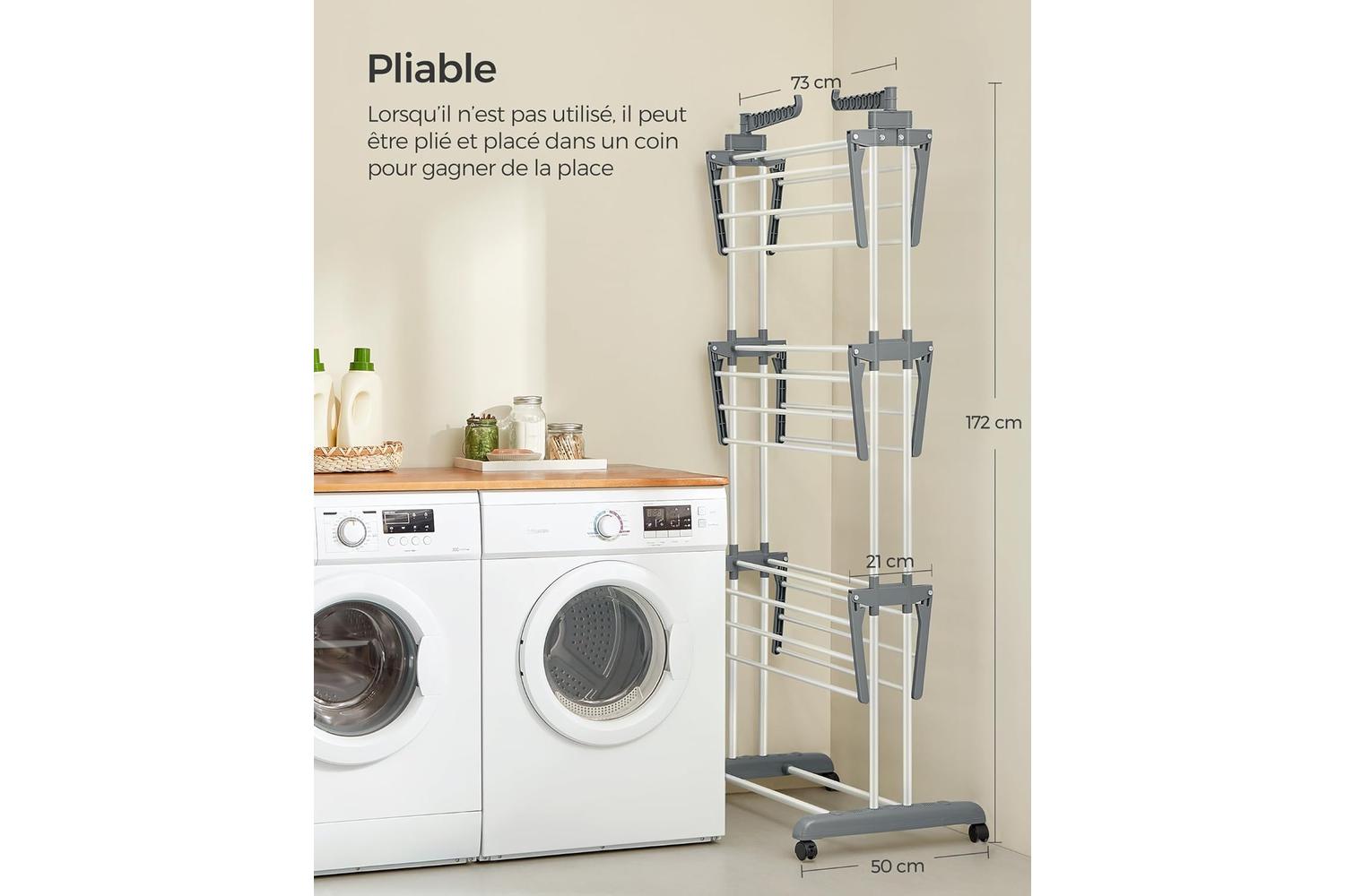 Clothes Drying Rack | Clothes Drying Rack | Steel | 128 X 173 Cm-6