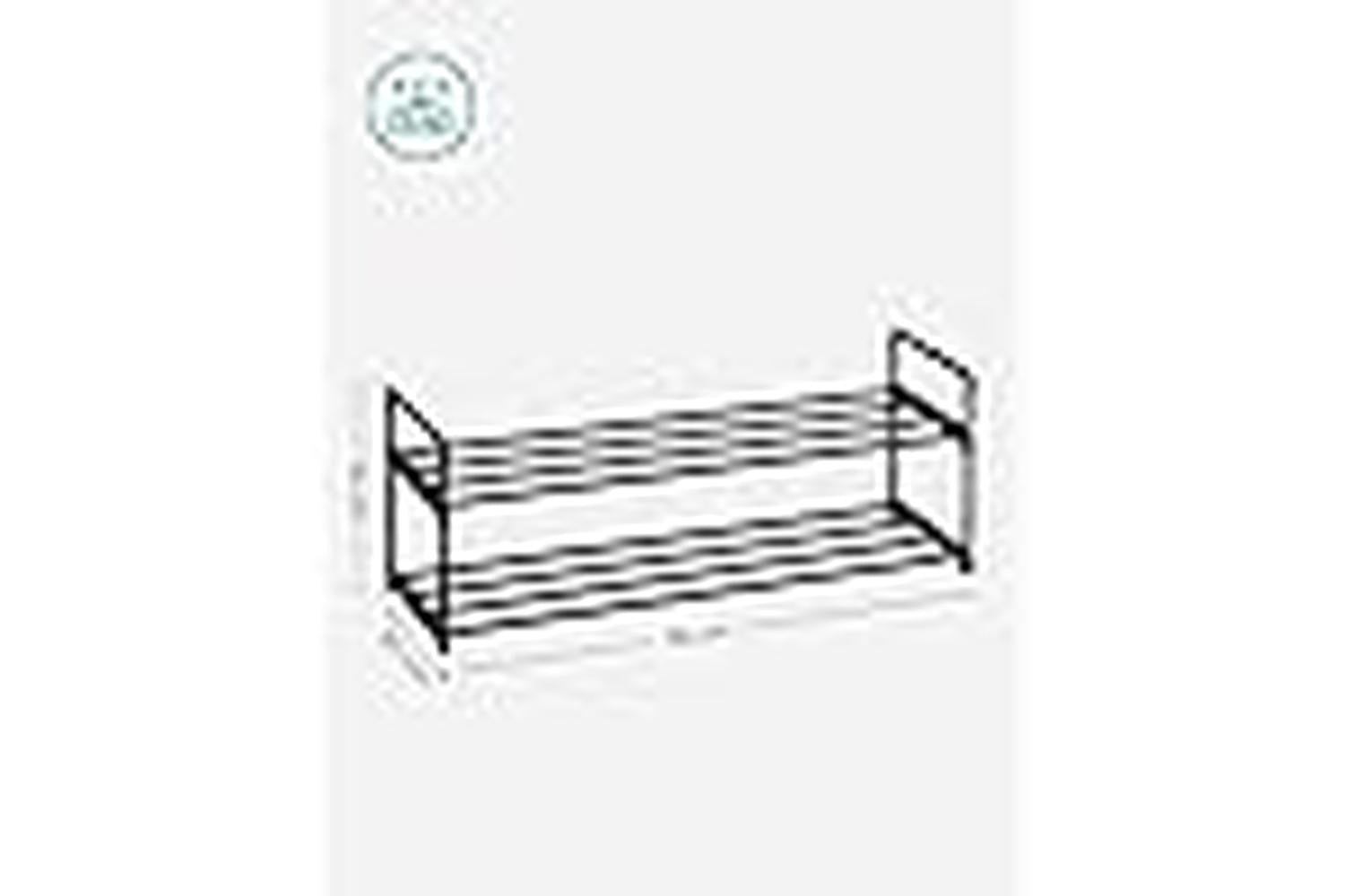 Shoe Rack | Storage & Organisation | Metal | 92 X 30 X 33 Cm-2