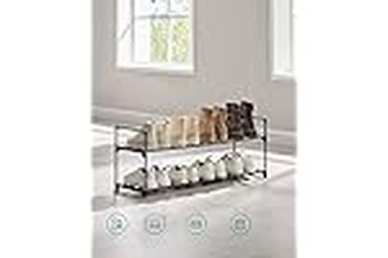 Shoe Rack | Storage & Organisation | Metal | 92 X 30 X 33 Cm-4