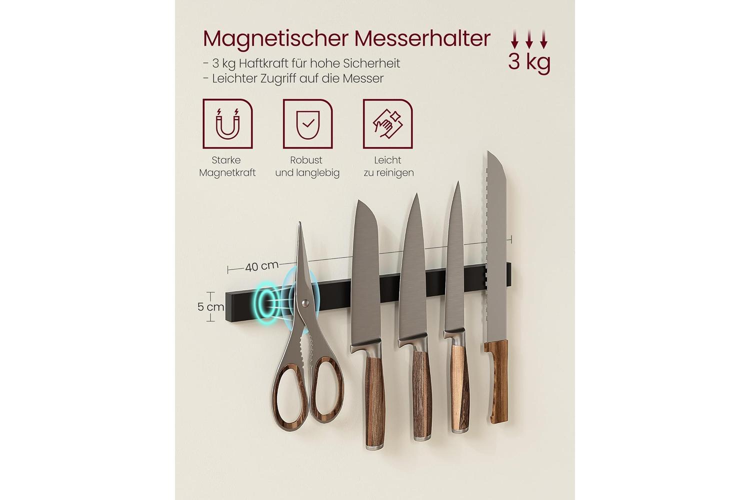 Kitchen Shelf | Kitchen Storage Unit | Wood Chipboard And Steel | 42 X 90 X 167.3 Cm-4