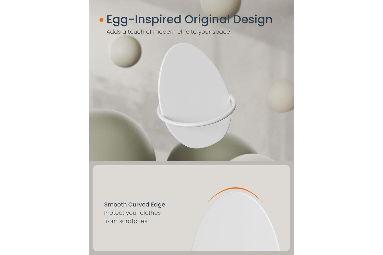 Coat Hook | Wall Mounted | Steel | Pearl White-2