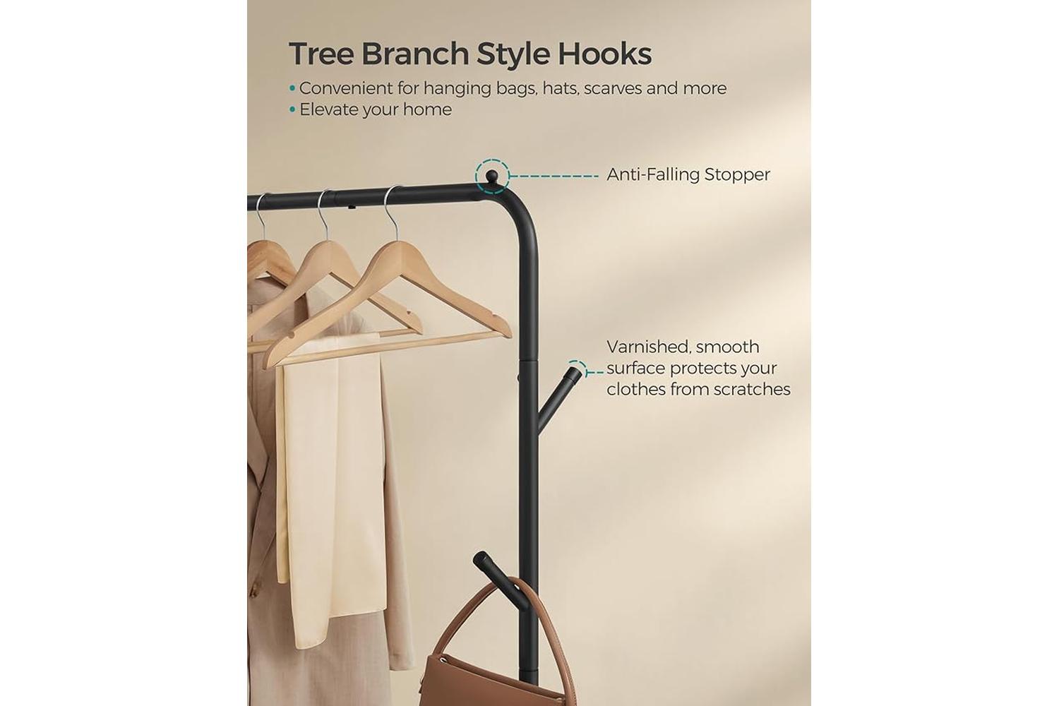 Clothes Rack | Clothes Storage | Steel | 103.5 X 41 X 155 Cm-5