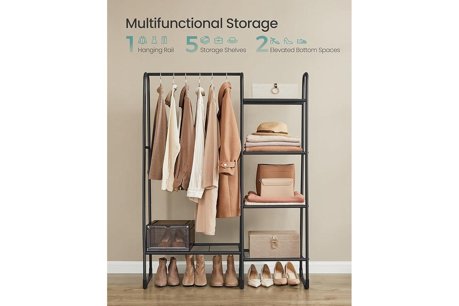 Garment Rack | Clothes Storage | Steel | 40 X 101.7 X 153.3 Cm-4