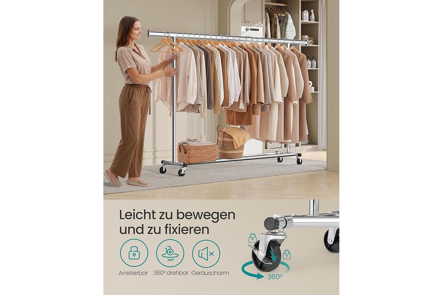 Clothes Rack | Clothes Storage | Steel | Adjustable Width-3