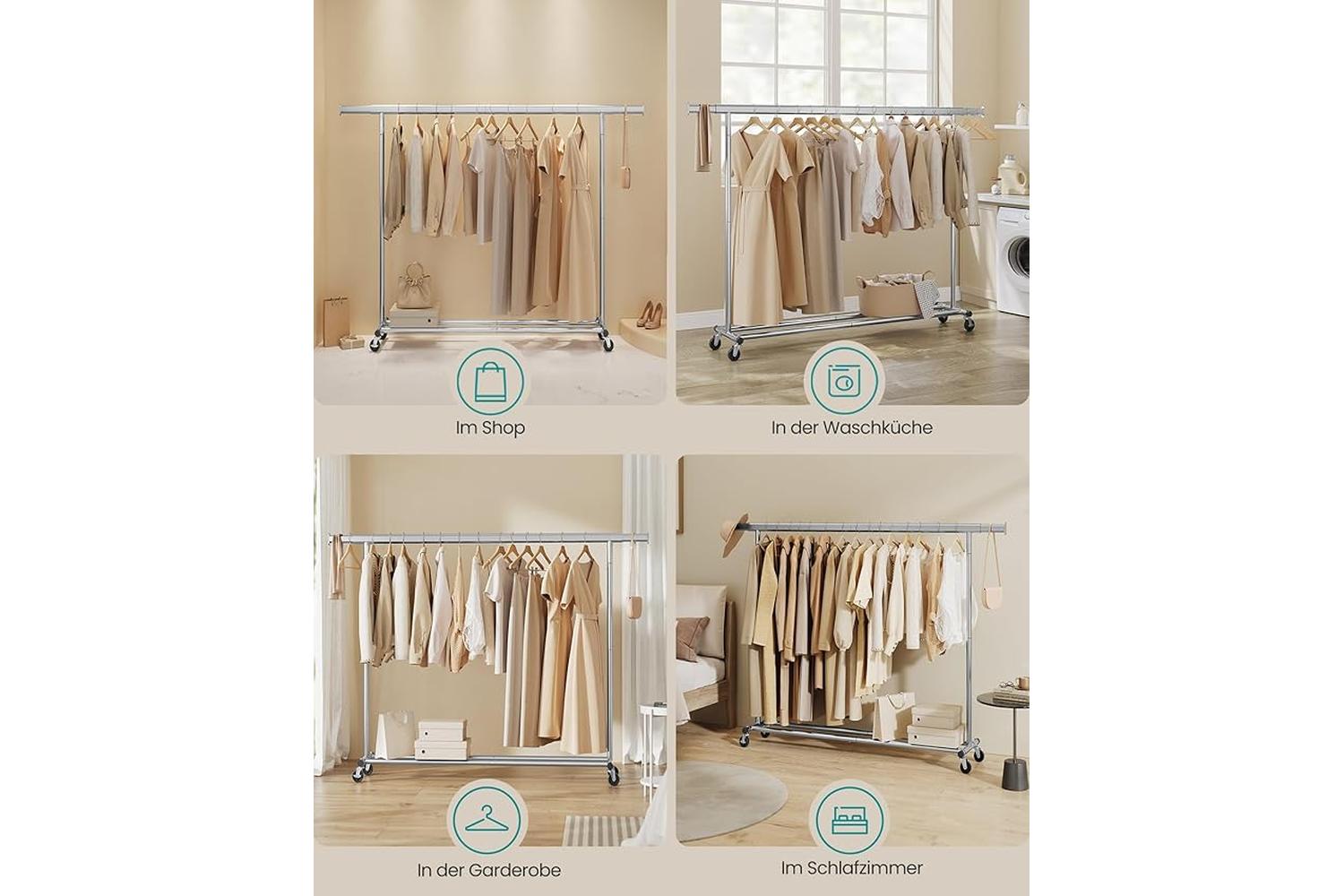 Clothes Rack | Clothes Storage | Steel | Adjustable Width-5