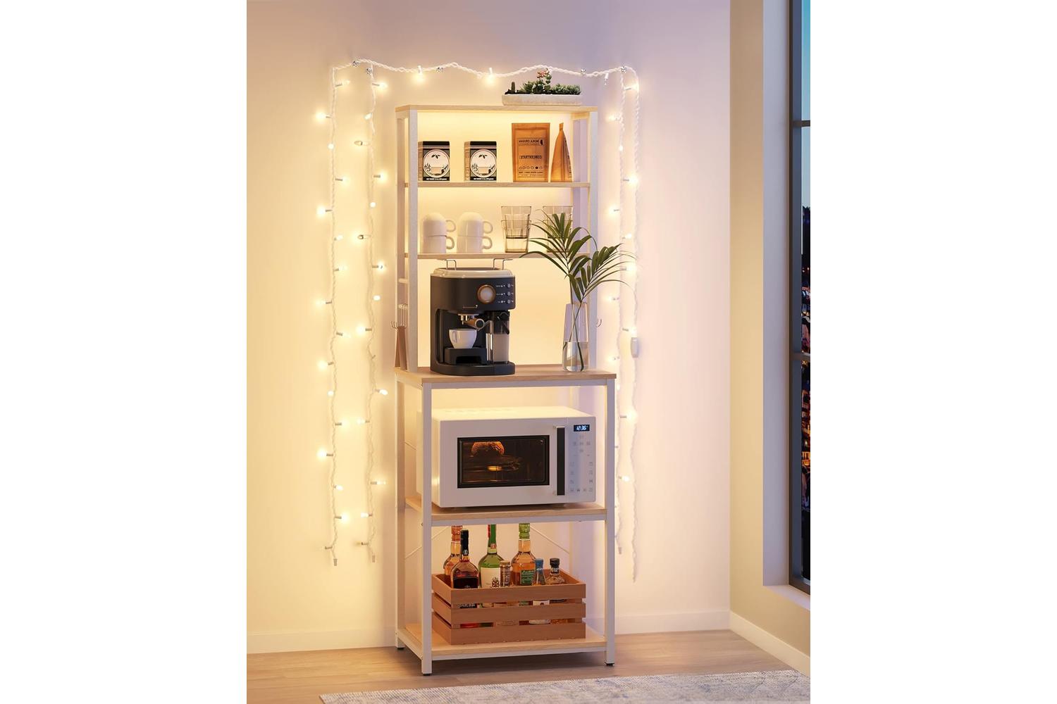 Kitchen Shelf | Kitchen Storage Rack | Particleboard And Steel | 40 X 60 X 167 Cm-5