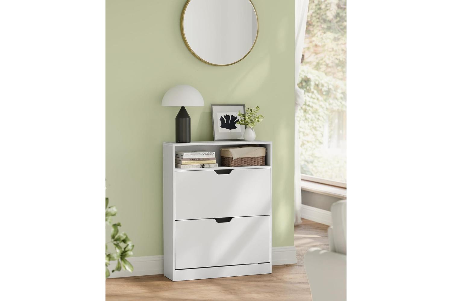 Shoe Cabinet | Shoe Storage Cabinet | Wood | 24 X 80 X 102 Cm-2